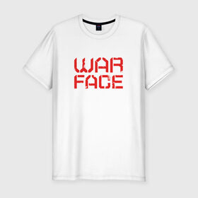 Мужская футболка премиум с принтом WARFACE в Новосибирске, 92% хлопок, 8% лайкра | приталенный силуэт, круглый вырез ворота, длина до линии бедра, короткий рукав | Тематика изображения на принте: warface | вар фейс | варфейс