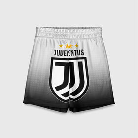 Детские спортивные шорты 3D с принтом JUVENTUS в Новосибирске,  100% полиэстер
 | пояс оформлен широкой мягкой резинкой, ткань тянется
 | cr7 | juve | juventus | ronaldo | роналдо | ювентус