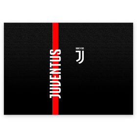 Поздравительная открытка с принтом JUVENTUS в Новосибирске, 100% бумага | плотность бумаги 280 г/м2, матовая, на обратной стороне линовка и место для марки
 | cr7 | juve | juventus | ronaldo | роналдо | ювентус