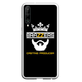 Чехол для Honor P30 с принтом Brazzers Casting-producer в Новосибирске, Силикон | Область печати: задняя сторона чехла, без боковых панелей | adults | beard | brazzers | casting | crown | inscription | king | logo | movies | mustache | producer | studio | борода | кастинг | король | корона | логотип | надпись | продюсер | студия | усы | фильмы | царь