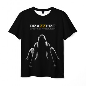 Мужская футболка 3D с принтом Brazzers Casting-producer в Новосибирске, 100% полиэфир | прямой крой, круглый вырез горловины, длина до линии бедер | adults | body | brazzers | casting | figure | girl | inscription | logo | movies | perfect | producer | slim | studio | девушка | идеальное | кастинг | логотип | надпись | продюсер | стройная | студия | тело | фигура | фильмы | фото