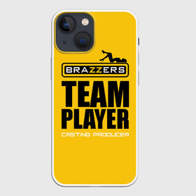 Чехол для iPhone 13 mini с принтом Brazzers Team player в Новосибирске,  |  | adults | brazzers | casting | emblem | films | girl | inscription | logo | player | producer | silhouette | studio | team | девушка | игрок | кастинг | командный | логотип | надпись | продюсер | силуэт | студия | фильмы | эмблема