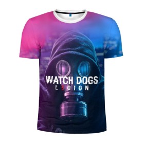 Мужская футболка 3D спортивная с принтом WATCH DOGS LEGION в Новосибирске, 100% полиэстер с улучшенными характеристиками | приталенный силуэт, круглая горловина, широкие плечи, сужается к линии бедра | Тематика изображения на принте: ded sec | fox | hacker | legion | watch dogs | watch dogs 2 | watch dogs legion | легион | хакер