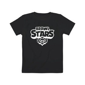 Детская футболка хлопок с принтом BRAWL STARS в Новосибирске, 100% хлопок | круглый вырез горловины, полуприлегающий силуэт, длина до линии бедер | android | brawl stars | colt | crow | games | leon | penny | poco. | shelly | spike | wanted | брав | бравл старс | звезды | игры | мобильные игры | старс
