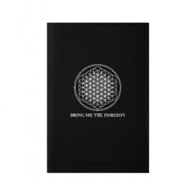 Обложка для паспорта матовая кожа с принтом BRING ME THE HORIZON в Новосибирске, натуральная матовая кожа | размер 19,3 х 13,7 см; прозрачные пластиковые крепления | bmth | bring me the horizon