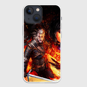 Чехол для iPhone 13 mini с принтом THE WITCHER 3:WILD HUNT в Новосибирске,  |  | cd projekt red | ciri | game | geralt | geralt of rivia | gwynbleidd | the witcher | the witcher 3: wild hunt | ведьмак | ведьмак 3: дикая охота | геральт | геральт из ривии | цири | цирилла