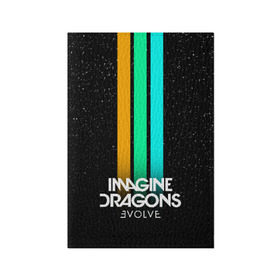 Обложка для паспорта матовая кожа с принтом РЮКЗАК IMAGINE DRAGONS в Новосибирске, натуральная матовая кожа | размер 19,3 х 13,7 см; прозрачные пластиковые крепления | Тематика изображения на принте: evolve | id | imagine dragons | драконы | ид