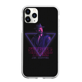 Чехол для iPhone 11 Pro матовый с принтом Jim Hopper в Новосибирске, Силикон |  | eleven | film | jim hopper | movie | retrowave | stranger things | джим хоппер | кино | оди | очень странные дела | ретровейв | сериалы | фильмы