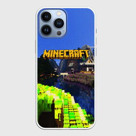 Чехол для iPhone 13 Pro Max с принтом MINECRAFT в Новосибирске,  |  | craft | creeper | dungeon | dungeons | earth | game | logo | mine | minecraft | mobile | online | дунгеонс | земля | зомби | игра | крипер | лого | майкрафт | майнкрафт | мобайл | онлайн | подземелье | подземелья