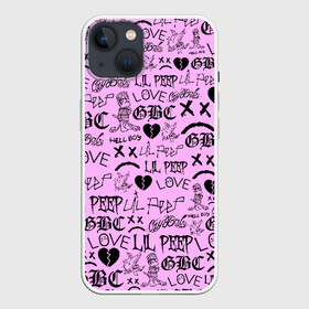 Чехол для iPhone 13 с принтом LIL PEEP LOGOBOMBING в Новосибирске,  |  | Тематика изображения на принте: awful things | hell boy | lil peep | lil prince | клауд | клауд рэп | лил пип | пееп. | пост эмо | реп | репер | рэп | рэпер | трэп | хип хоп | эмо трэп