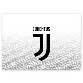 Поздравительная открытка с принтом JUVENTUS в Новосибирске, 100% бумага | плотность бумаги 280 г/м2, матовая, на обратной стороне линовка и место для марки
 | cr7 | juve | juventus | ronaldo | роналдо | ювентус