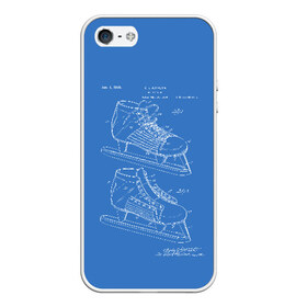 Чехол для iPhone 5/5S матовый с принтом Patent - hocey в Новосибирске, Силикон | Область печати: задняя сторона чехла, без боковых панелей | patent | зима | игра | идея | история | коньки | лёд | патент | разработка | сибирь | спорт | хокей | хоккей | чертеж | чертежи