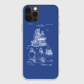 Чехол для iPhone 12 Pro Max с принтом Locomotives в Новосибирске, Силикон |  | patent | дорога | жд | железная | идея | история | локомотив | паровоз | патент | поезд | поезда | путешествие | путь | разработка | чертеж | чертежи