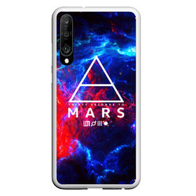 Чехол для Honor P30 с принтом 30 SECONDS TO MARS в Новосибирске, Силикон | Область печати: задняя сторона чехла, без боковых панелей | 30 seconds to mars | 30 секунд до марса | джаред лето