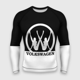 Мужской рашгард 3D с принтом Volkswagen в Новосибирске,  |  | brand | car | german | girls | logo | silhouette | volkswagen | автомобиль | девушки | логотип | марка | немецкий | силуэт