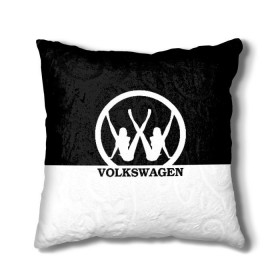 Подушка 3D с принтом Volkswagen в Новосибирске, наволочка – 100% полиэстер, наполнитель – холлофайбер (легкий наполнитель, не вызывает аллергию). | состоит из подушки и наволочки. Наволочка на молнии, легко снимается для стирки | brand | car | german | girls | logo | silhouette | volkswagen | автомобиль | девушки | логотип | марка | немецкий | силуэт