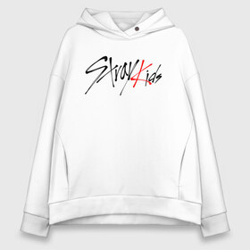 Женское худи Oversize хлопок с принтом STRAY KIDS FELIX в Новосибирске, френч-терри — 70% хлопок, 30% полиэстер. Мягкий теплый начес внутри —100% хлопок | боковые карманы, эластичные манжеты и нижняя кромка, капюшон на магнитной кнопке | skz | stray kids | бан чан | ли ноу | скз | стрей кидс | сынмин | уджин | феликс | хан | хёджин | чанбин