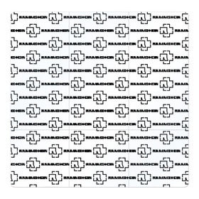 Магнитный плакат 3Х3 с принтом RAMMSTEIN в Новосибирске, Полимерный материал с магнитным слоем | 9 деталей размером 9*9 см | lindemann | rammstein | рамштайн | тилль линдеманн