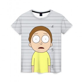 Женская футболка 3D с принтом Morty is in prison в Новосибирске, 100% полиэфир ( синтетическое хлопкоподобное полотно) | прямой крой, круглый вырез горловины, длина до линии бедер | Тематика изображения на принте: c 137 | morty | morty smith | portal | rick | rick and morty | rick sanchez | sanchez | smith | морти | морти смит | портал | рик | рик и морти | рик санчез | санчез | смит