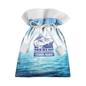 Подарочный 3D мешок с принтом Marlin в Новосибирске, 100% полиэстер | Размер: 29*39 см | Тематика изображения на принте: fin | fishing | fishing line | hook | marlin | ocean | spinner | water | блесна | крючок | леска | марлин | океан | плавник | рыбалка