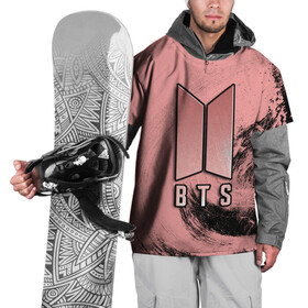 Накидка на куртку 3D с принтом BTS PINK в Новосибирске, 100% полиэстер |  | Тематика изображения на принте: army | bangtan boys | beyond the scene | bts | k pop | kpop | love yourself | бтс | к поп