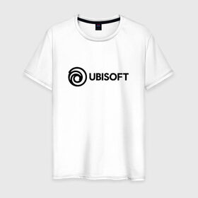 Мужская футболка хлопок с принтом Ubisoft в Новосибирске, 100% хлопок | прямой крой, круглый вырез горловины, длина до линии бедер, слегка спущенное плечо. | ubisoft | игра | игры