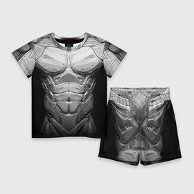Детский костюм с шортами 3D с принтом Crysis Экзоскелет в Новосибирске,  |  | crysis | style | бронь | броня | внешность | доспехи | костюм | крайзис | крайсис | кризис | крисис | мышцы | облик | пресс | робот | скин | тело | титан | торс | экзоскелет