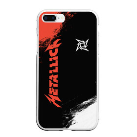 Чехол для iPhone 7Plus/8 Plus матовый с принтом Metallica в Новосибирске, Силикон | Область печати: задняя сторона чехла, без боковых панелей | album | black | concert | heavy | kirk | metal | metallica | music | rock | tolls | джеймс хэтфилд | кирк хэмметт | клифф бёртон | ларс ульрих | метал | металлика | трэш