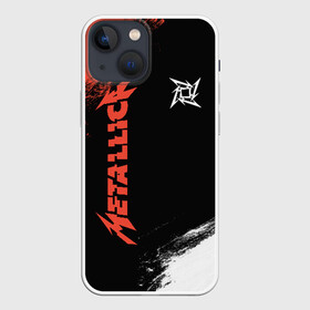 Чехол для iPhone 13 mini с принтом Metallica в Новосибирске,  |  | album | black | concert | heavy | kirk | metal | metallica | music | rock | tolls | джеймс хэтфилд | кирк хэмметт | клифф бёртон | ларс ульрих | метал | металлика | трэш