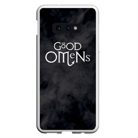 Чехол для Samsung S10E с принтом GOOD OMENS (КРЫЛЬЯ) в Новосибирске, Силикон | Область печати: задняя сторона чехла, без боковых панелей | Тематика изображения на принте: good omens | благие знамения | терри пратчетт