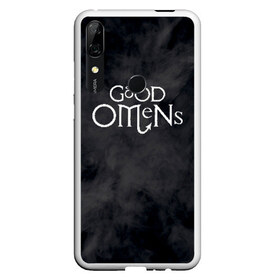 Чехол для Honor P Smart Z с принтом GOOD OMENS (КРЫЛЬЯ) в Новосибирске, Силикон | Область печати: задняя сторона чехла, без боковых панелей | Тематика изображения на принте: good omens | благие знамения | терри пратчетт