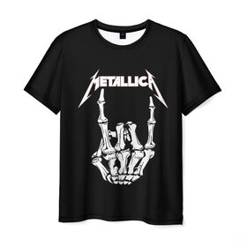 Мужская футболка 3D с принтом Metallica в Новосибирске, 100% полиэфир | прямой крой, круглый вырез горловины, длина до линии бедер | metalica | metallica | группа | джеймс хэтфилд | кирк хэмметт | ларс ульрих | метал | металика | металлика | миталика | музыка | роберт трухильо | рок | трэш | трэшметал | хард | хеви