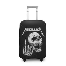 Чехол для чемодана 3D с принтом Metallica в Новосибирске, 86% полиэфир, 14% спандекс | двустороннее нанесение принта, прорези для ручек и колес | metalica | metallica | группа | джеймс хэтфилд | кирк хэмметт | ларс ульрих | метал | металика | металлика | миталика | музыка | роберт трухильо | рок | трэш | трэшметал | хард | хеви