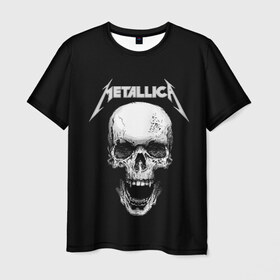 Мужская футболка 3D с принтом Metallica в Новосибирске, 100% полиэфир | прямой крой, круглый вырез горловины, длина до линии бедер | metalica | metallica | группа | джеймс хэтфилд | кирк хэмметт | ларс ульрих | метал | металика | металлика | миталика | музыка | роберт трухильо | рок | трэш | трэшметал | хард | хеви