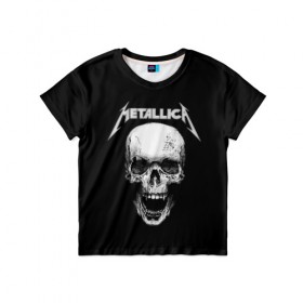 Детская футболка 3D с принтом Metallica в Новосибирске, 100% гипоаллергенный полиэфир | прямой крой, круглый вырез горловины, длина до линии бедер, чуть спущенное плечо, ткань немного тянется | metalica | metallica | группа | джеймс хэтфилд | кирк хэмметт | ларс ульрих | метал | металика | металлика | миталика | музыка | роберт трухильо | рок | трэш | трэшметал | хард | хеви