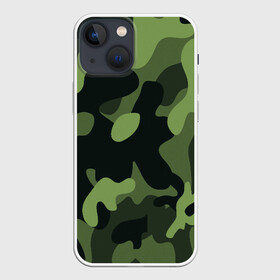 Чехол для iPhone 13 mini с принтом Камуфляж в Новосибирске,  |  | 23 февраля | black | camouflage | february 23 | khaki | military | soldier | военный | камуфляж | солдат | фиолетовый | хаки | черный
