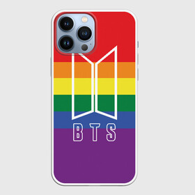 Чехол для iPhone 13 Pro Max с принтом BTS в Новосибирске,  |  | bangtan boys | beyond the scene | boyband | boys | bts | chin | edm | emblem | hieroglyphs | hip hop | jimin | jj hope | k pop | logo | rainbow | rb | rm | shuga | south korean | бойбенд | ви | джей хоуп | иероглифы | логотип | мальчики | радуга | с