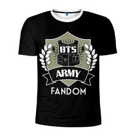 Мужская футболка 3D спортивная с принтом BTS Army Fandom в Новосибирске, 100% полиэстер с улучшенными характеристиками | приталенный силуэт, круглая горловина, широкие плечи, сужается к линии бедра | Тематика изображения на принте: army | bangtan boys | beyond the scene | boys | bts | chin | edm | emblem | fandom | fans | hieroglyphs | hip hop | jimin | k pop | logo | rainbow | rb | rm | south korean | армия | бойбенд | ви | джей хоуп | иероглифы | логотип | мальчики | радуга 