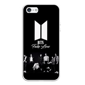 Чехол для iPhone 5/5S матовый с принтом BTS Take love в Новосибирске, Силикон | Область печати: задняя сторона чехла, без боковых панелей | bangtan boys | beyond the scene | boyband | boys | bts | chin | chonguk | edm | emblem | hip hop | jimin | jj hope | k pop | logo | r  b | rm | south korean | suga | wee | бойбенд | ви | возьми | джей хоуп | логотип | любовь | мальчики | сюга | хип 