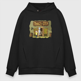 Мужское худи Oversize хлопок с принтом Rick and Morty в Новосибирске, френч-терри — 70% хлопок, 30% полиэстер. Мягкий теплый начес внутри —100% хлопок | боковые карманы, эластичные манжеты и нижняя кромка, капюшон на магнитной кнопке | morty | morty smith | portal | rick | rick and morty | rick sanchez | sanchez | smith | морти | морти смит | портал | рик | рик и морти | рик санчез | санчез | смит