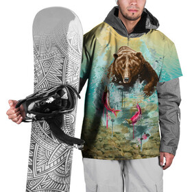 Накидка на куртку 3D с принтом Рыбалка в Новосибирске, 100% полиэстер |  | берег | брызги | водка | животное | зверь | зубы | лес | медведь | мишка | оскал | охота | патриотизм | река | россия | русский | русь | рыба | символ | ссср | триколор | флаг | хищник