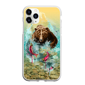 Чехол для iPhone 11 Pro матовый с принтом Рыбалка в Новосибирске, Силикон |  | берег | брызги | водка | животное | зверь | зубы | лес | медведь | мишка | оскал | охота | патриотизм | река | россия | русский | русь | рыба | символ | ссср | триколор | флаг | хищник