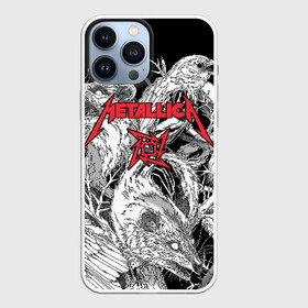 Чехол для iPhone 13 Pro Max с принтом Metallica в Новосибирске,  |  | Тематика изображения на принте: american | angry | emblem | james hetfield | kirk hammett | la | live | logo | metal band | metallica | rats | ravens | zombies | американская | вороны | джеймс хетфилд | живые | злые | зомби | кирк хэмметт | крысы | ларс ульрих | логотип | мета