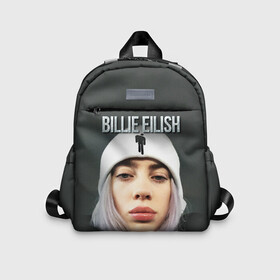 Детский рюкзак 3D с принтом BILLIE EILISH в Новосибирске, 100% полиэстер | лямки с регулируемой длиной, сверху петелька, чтобы рюкзак можно было повесить на вешалку. Основное отделение закрывается на молнию, как и внешний карман. Внутри дополнительный карман. По бокам два дополнительных кармашка | ayelish | bad guy | bellyache | bilie eilish | bilie elish | billie | billie eilish | eilish | electronic | elish | music | били айлиш | билли айлиш | эйлиш | элиш