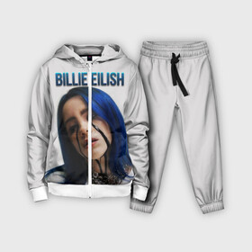 Детский костюм 3D с принтом BILLIE EILISH в Новосибирске,  |  | ayelish | bad guy | bellyache | bilie eilish | bilie elish | billie | billie eilish | eilish | electronic | elish | music | били айлиш | билли айлиш | эйлиш | элиш