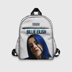 Детский рюкзак 3D с принтом BILLIE EILISH в Новосибирске, 100% полиэстер | лямки с регулируемой длиной, сверху петелька, чтобы рюкзак можно было повесить на вешалку. Основное отделение закрывается на молнию, как и внешний карман. Внутри дополнительный карман. По бокам два дополнительных кармашка | ayelish | bad guy | bellyache | bilie eilish | bilie elish | billie | billie eilish | eilish | electronic | elish | music | били айлиш | билли айлиш | эйлиш | элиш