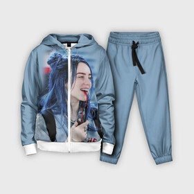 Детский костюм 3D с принтом BILLIE EILISH в Новосибирске,  |  | ayelish | bad guy | bellyache | bilie eilish | bilie elish | billie | billie eilish | eilish | electronic | elish | music | били айлиш | билли айлиш | эйлиш | элиш