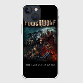 Чехол для iPhone 13 mini с принтом Powerwolf в Новосибирске,  |  | powerwolf | метал | повервольф | повервульф | рок