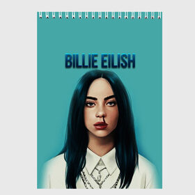 Скетчбук с принтом BILLIE EILISH в Новосибирске, 100% бумага
 | 48 листов, плотность листов — 100 г/м2, плотность картонной обложки — 250 г/м2. Листы скреплены сверху удобной пружинной спиралью | ayelish | bad guy | bellyache | bilie eilish | bilie elish | billie | billie eilish | eilish | electronic | elish | music | били айлиш | билли айлиш | эйлиш | элиш