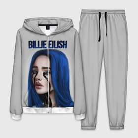 Мужской костюм 3D с принтом BILLIE EILISH в Новосибирске, 100% полиэстер | Манжеты и пояс оформлены тканевой резинкой, двухслойный капюшон со шнурком для регулировки, карманы спереди | ayelish | bad guy | bellyache | bilie eilish | bilie elish | billie | billie eilish | eilish | electronic | elish | music | били айлиш | билли айлиш | эйлиш | элиш